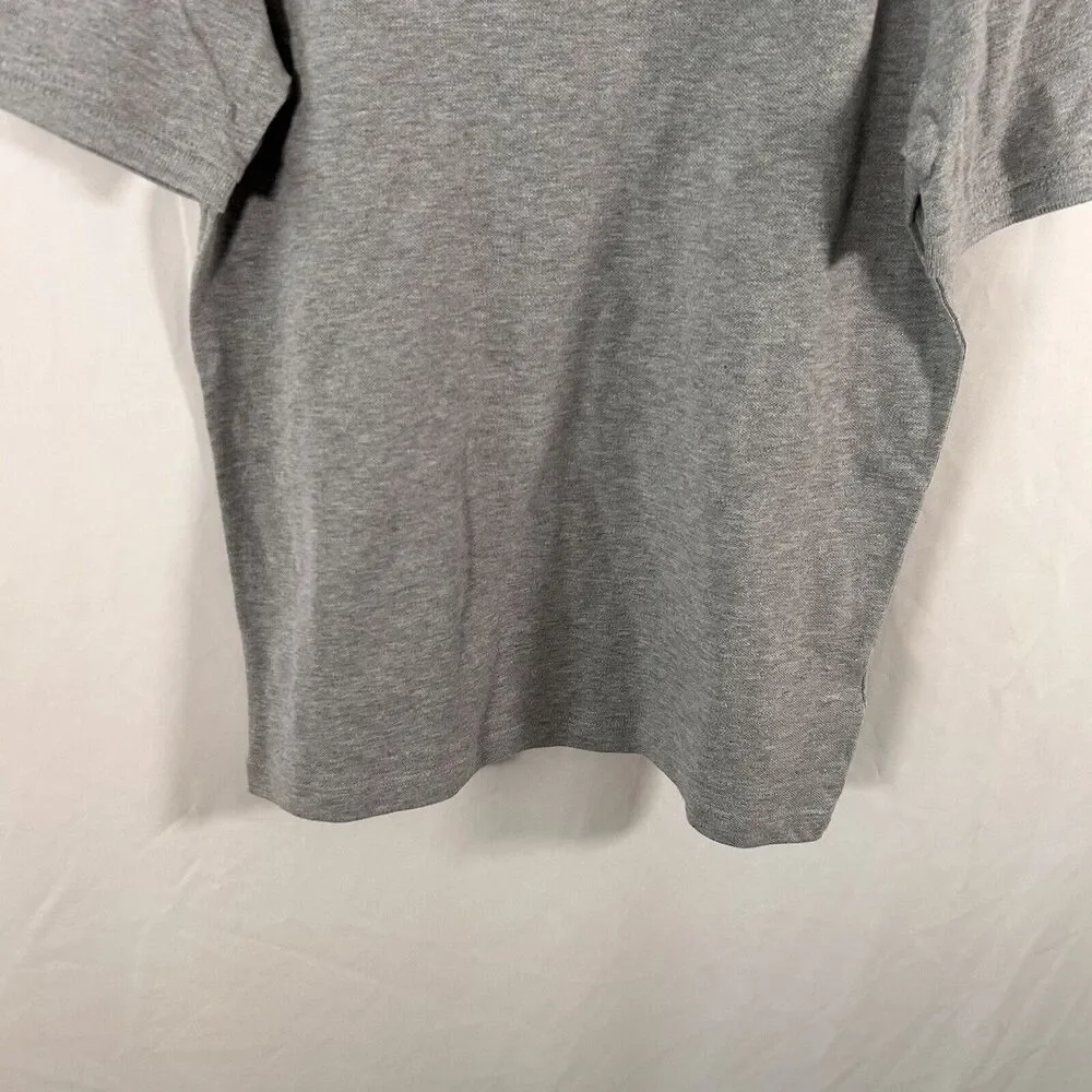 New Old Navy Polo Boys Medium Grey Short Sleeve Collared Cotton Blend
